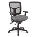 OfficeSource | CoolMesh | Multi Function, Mid Back Chair with Seat Slider and Black Frame - Image 4