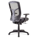 OfficeSource CoolMesh Synchro, High Back Mesh Chair with Seat Slider and Black Frame - Image 2