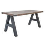 Epitome Collection Industrial Desk With Metal Corners