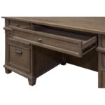 Tris=003 Monroe Collection Double Pedestal Desk - Image 6