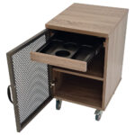 Riveted Collection Industrial Mobile Personal Cabinet - Image 3