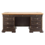 Tris=015 Westwood Collection Double Pedestal Desk - Image 3