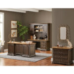 Tris=015 Westwood Collection Double Pedestal Desk - Image 5