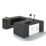 Potenza  U shape Bow front NO Hutch glass modesty