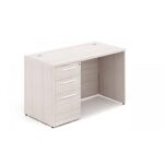 Single pedestal rectangular desk - Image 5