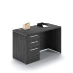 Single pedestal rectangular desk - Image 2