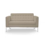 Piazza Sand Leather* Love Seat