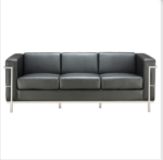 Madison Collection Sofa with Chrome Exposed Frame - Image 3
