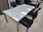 Executive high-end white glass desk - Image 2