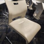 Chairs with no arms leather seat