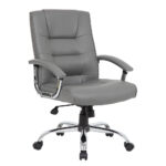 Exe HI-Back Chair Grey Vinyl