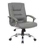 Exe HI-Back Chair Grey Vinyl