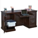 OfficeSource Markle Collection Space Saver Double Pedestal Desk - Image 5