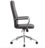 Tris=038 Ridge Collection Executive High Back Task Chair w/Chrome Frame and Ribbed Back - Image 4