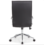 Tris=038 Ridge Collection Executive High Back Task Chair w/Chrome Frame and Ribbed Back - Image 2