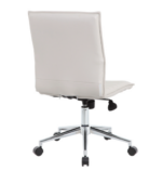 Tris=039 Ridge Collection Executive Mid Back Armless Ribbed Back, Task Chair - Image 4