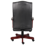 Tris=026 Lancaster Collection High Back Executive Swivel with Mahogany Frame 1 - Image 2