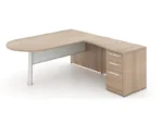 L016 - Desk L Shape with bullet end desk - Image 5