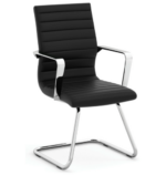 Sled Base Guest Chair with Chrome Frame - Image 5