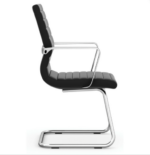 Sled Base Guest Chair with Chrome Frame - Image 4