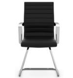 Sled Base Guest Chair with Chrome Frame