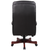 Tris=025 Lancaster Collection High Back Executive Swivel with Mahogany Frame - Image 3