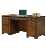 Tris=040 Sutton Collection Double Pedestal Desk - Image 2