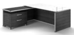 Potenza Executive desk – White glass top - Image 3