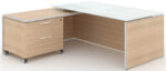 Potenza Executive desk – White glass top - Image 2