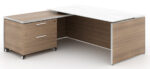 Potenza Executive desk – White glass top - Image 4
