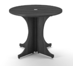 36" round laminate conference table - Image 4