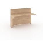 120” Curved reception desk