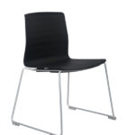 Barre Black Stackable and ganging chair
