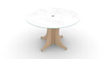 42" Round Glass Conference Table - Image 4
