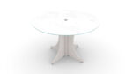 42" Round Glass Conference Table - Image 3