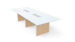Deluxe 10' Glass Top Conference table - Image 4