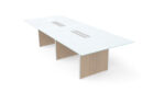 Deluxe 10' Glass Top Conference table - Image 3