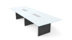 Deluxe 12' Glass Top Conference table - Image 5