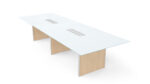 Deluxe 12' Glass Top Conference table - Image 4