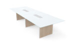 Deluxe 12' Glass Top Conference table - Image 3