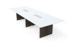 Deluxe 12' Glass Top Conference table - Image 6