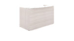 Reception desk shell – White glass transactional top - Image 3