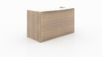 Reception desk shell – White glass transactional top - Image 4