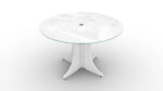 36" Round Glass Conference Table - Image 7