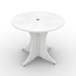 36" round laminate conference table
