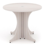42" round laminate conference table