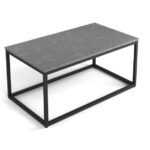 Grigio Marmo Quartz Top for Elite coffee table, 24"Wx42"L Grey with white veining