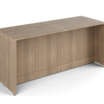 Squadra Collaborative Table Noce Laminate legs, top, and modesty panels