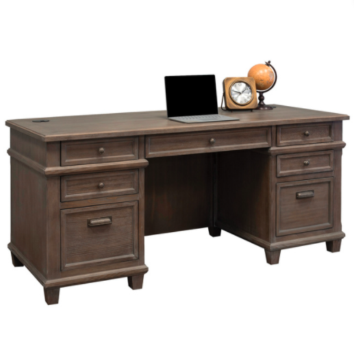 k1.png Tris=033 Monroe Collection Double Pedestal Desk - Image 1