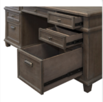 Tris=033 Monroe Collection Double Pedestal Desk - Image 6